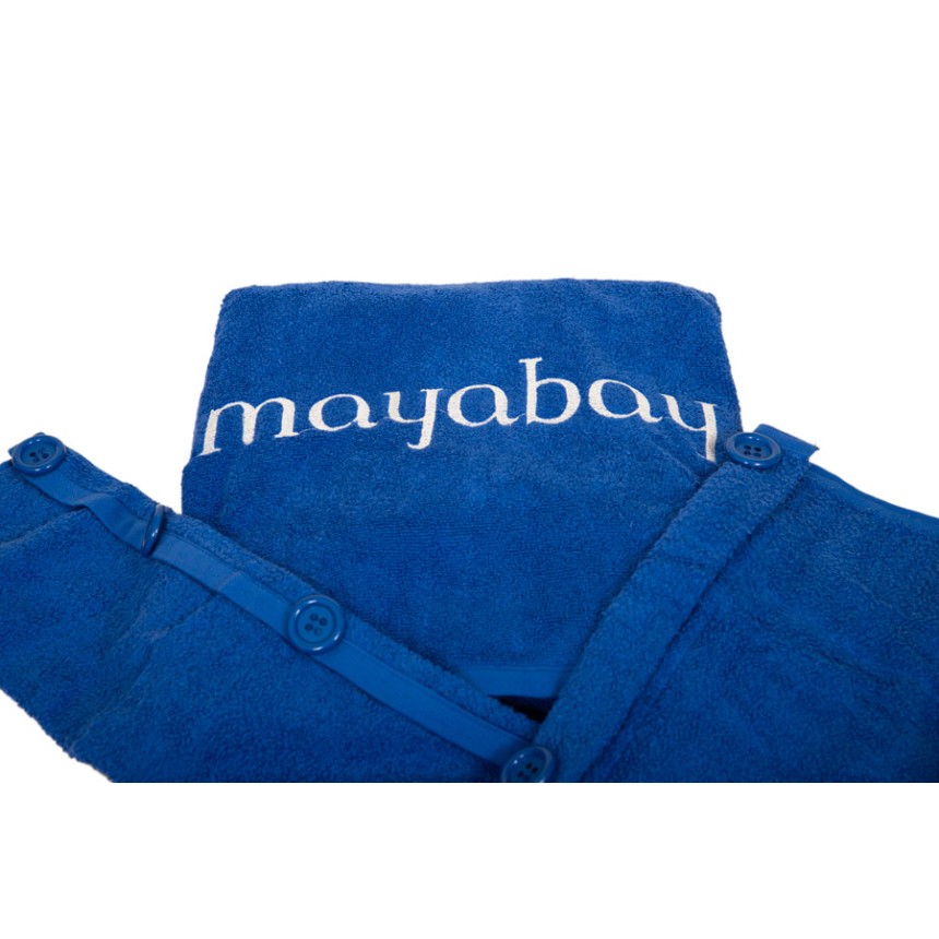 Windproof towel with pockets - Blue